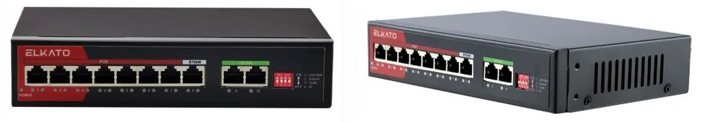 سوئیچ شبکه 10 پورت الکاتو مدل EL-1SB0820BP-120W V2.0